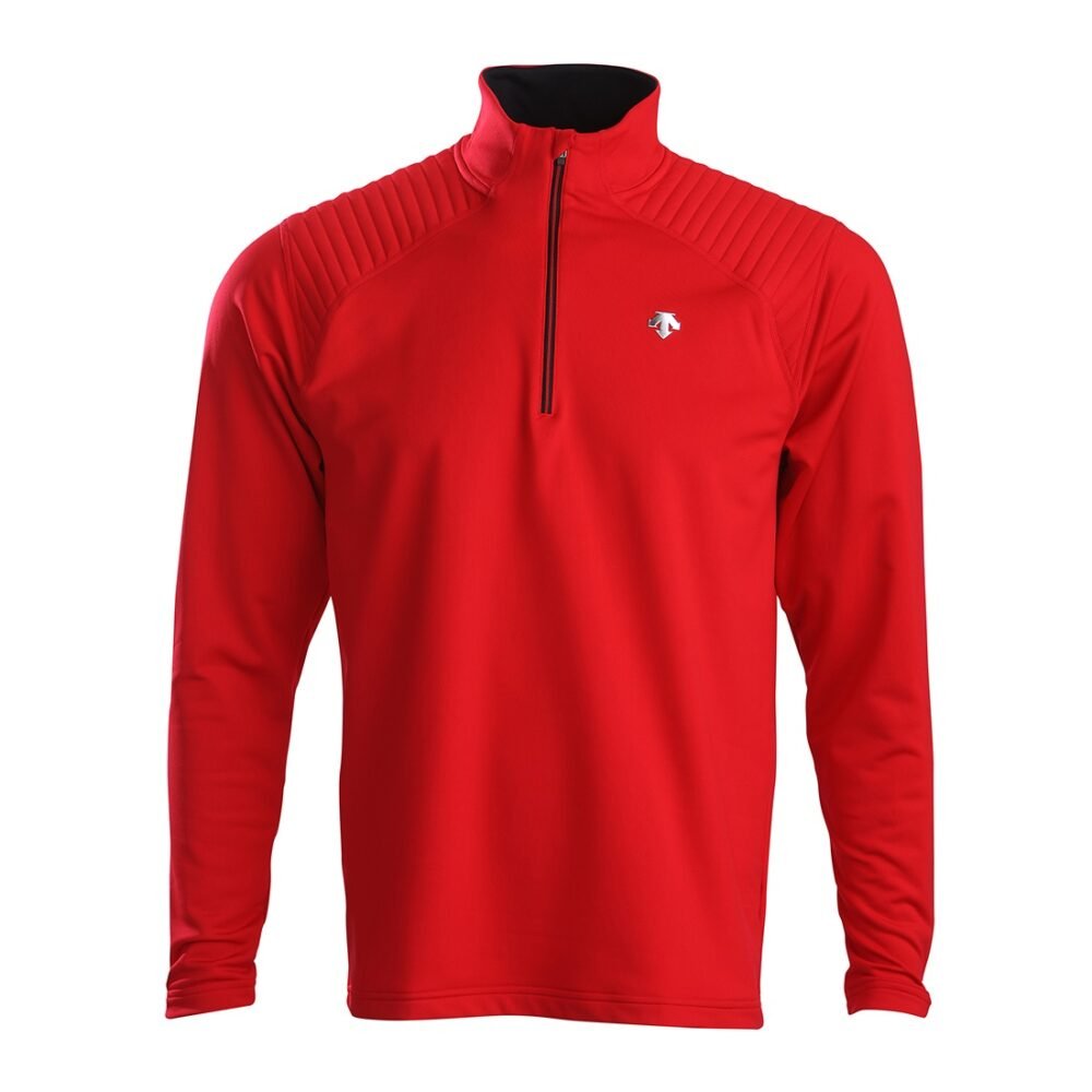 Descente Piccard Men T-Neck Red Sale
